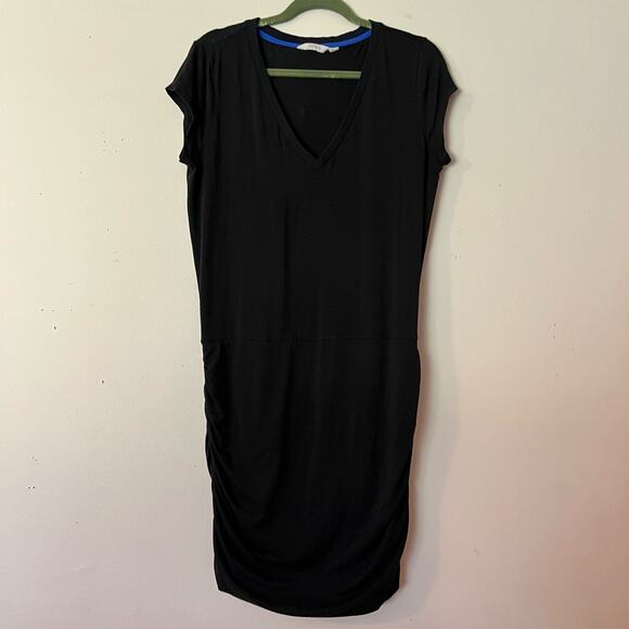 Athleta Activewear Dress Size Large Petite Ruching Flattering Stretch Comfort - Picture 2 of 3